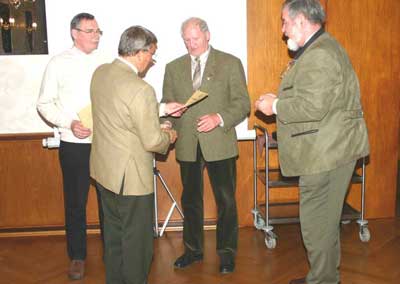 Unsere Mitglieder Hans Liersch und Dieter Cors wurden mit der silbernen Ehrennadel des Bundes Deutscher Pioniere ausgezeichnet!